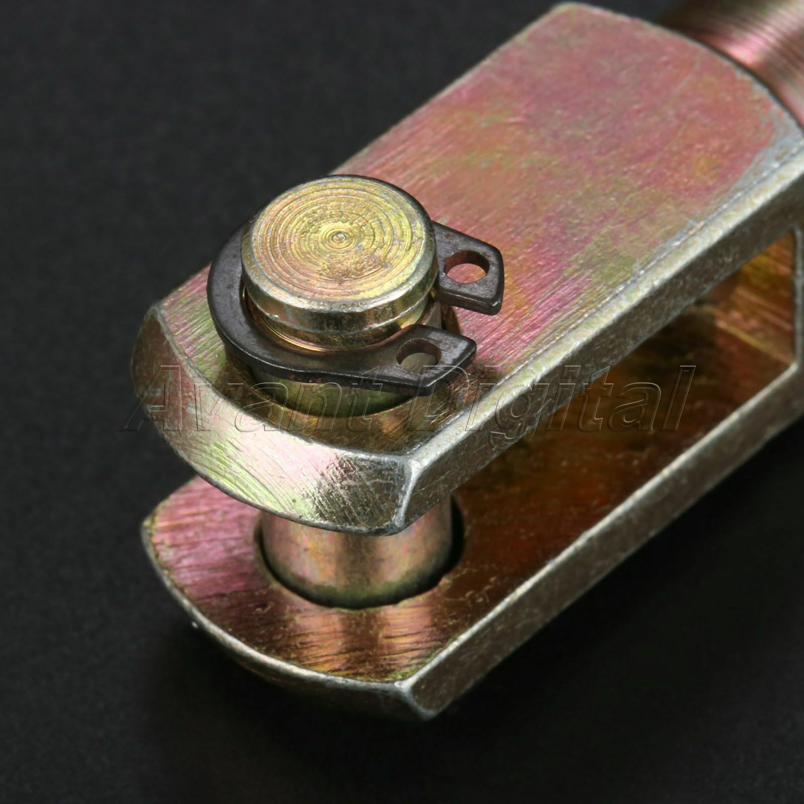 20mm Bore Thread M8x1.5mm Piston Rod Clevis Y Joint Connector Pneumatic Cylinder