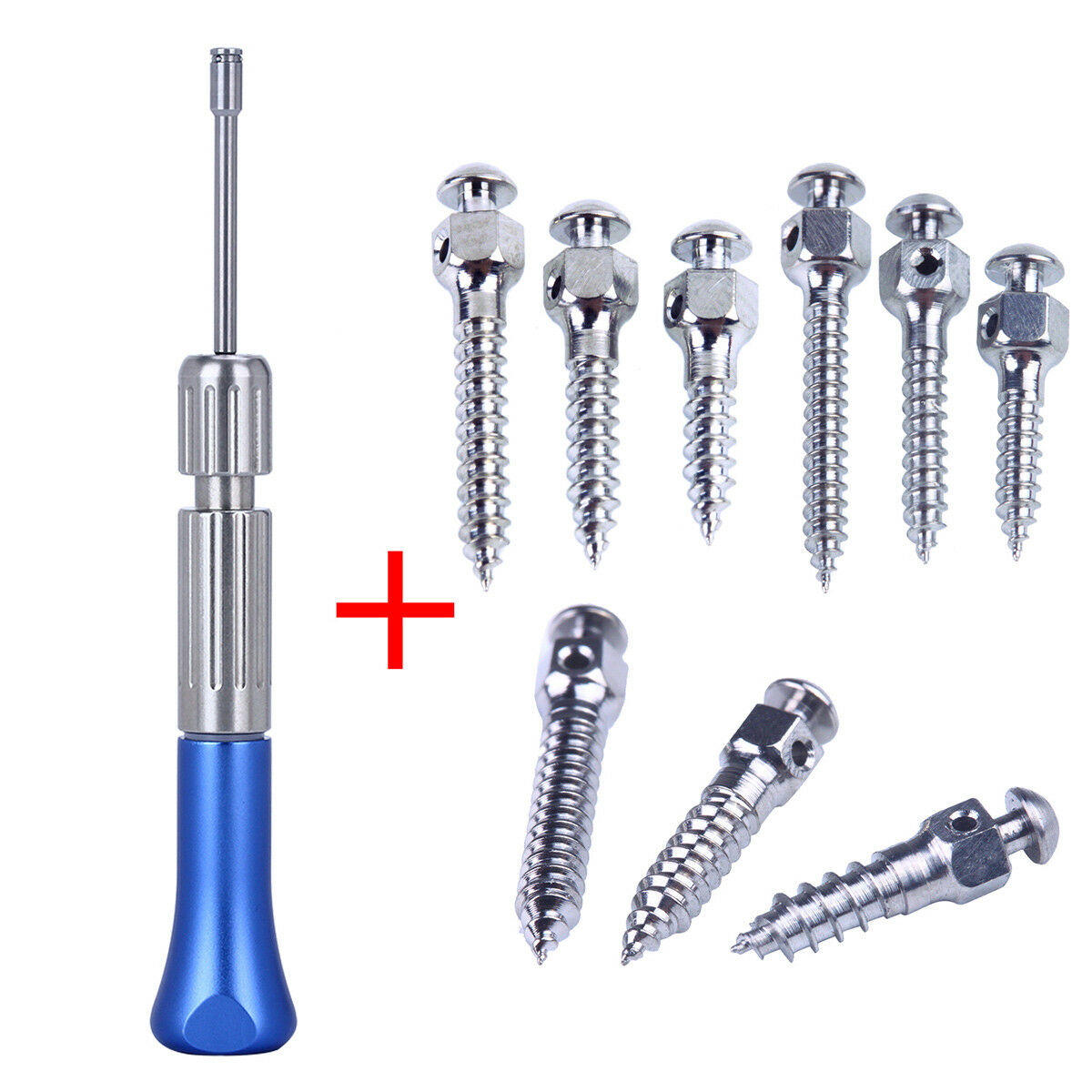Orthodontic Dental Φ1.4 + Φ1.6 + Φ2.0mm Micro Implants Mini Screw + Screwdriver