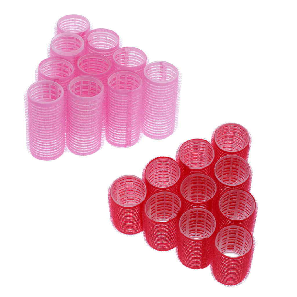 20pcs Plastic Hair Roller Curling Curls Bangs Roller Self Grip Hair Roller