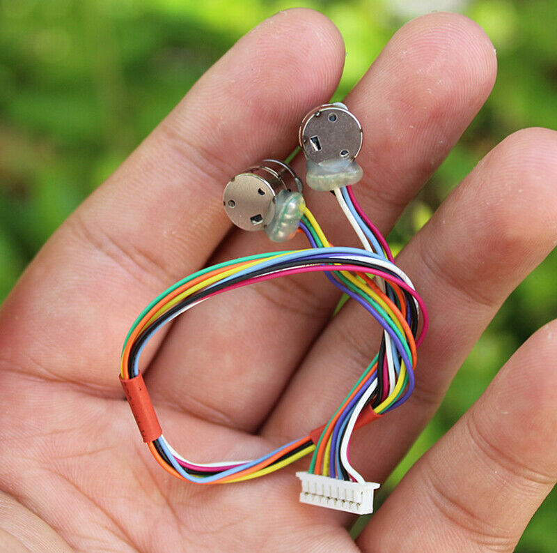2pcs 8mm micro stepper motor with gear two-phase four-wire