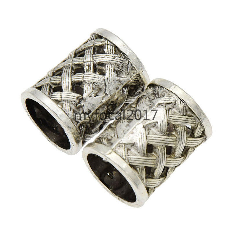 18mm Dreadlock Beads Celtic Viking Dread Hair Braids Clips Hair Jewelry 2pcs New