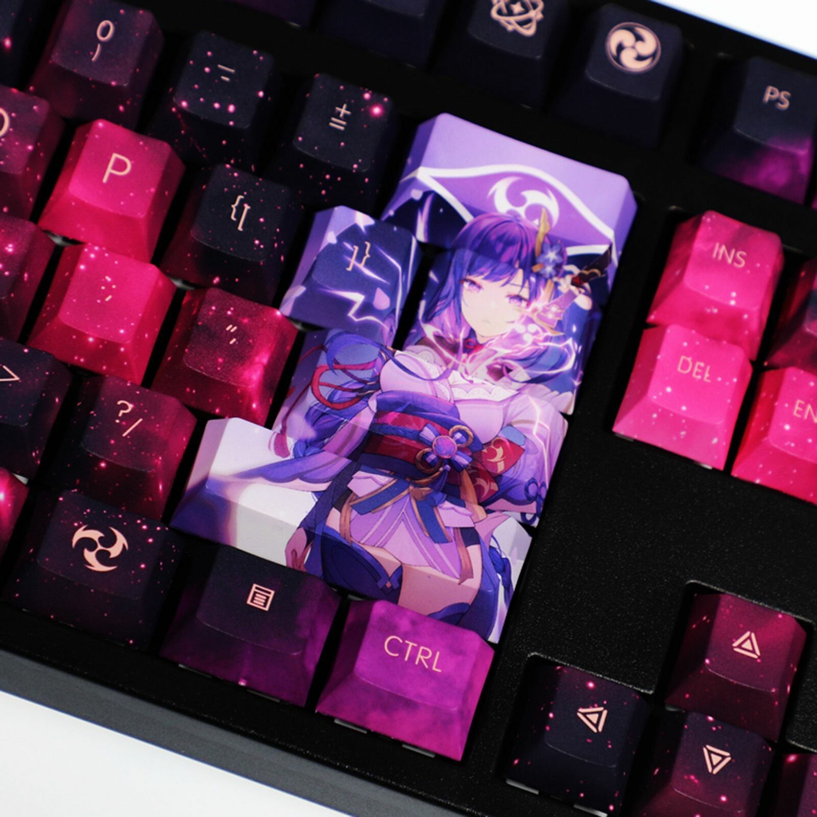Games Genshin Impact Beelzebul 108 PBT Keycap Set f/Mechanical Keyboard Stock