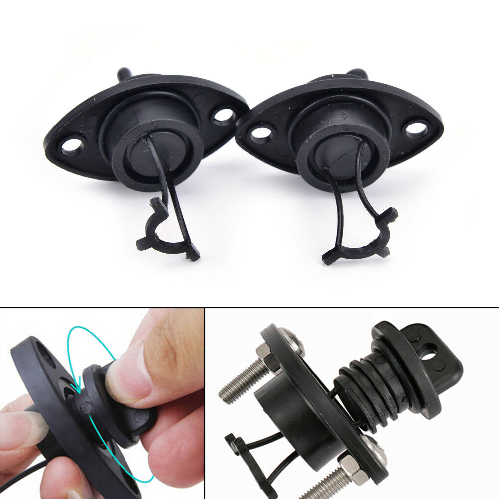 2pcs/set universal drain plug kit plugs bung for dinghy kayak canoes boa.l8