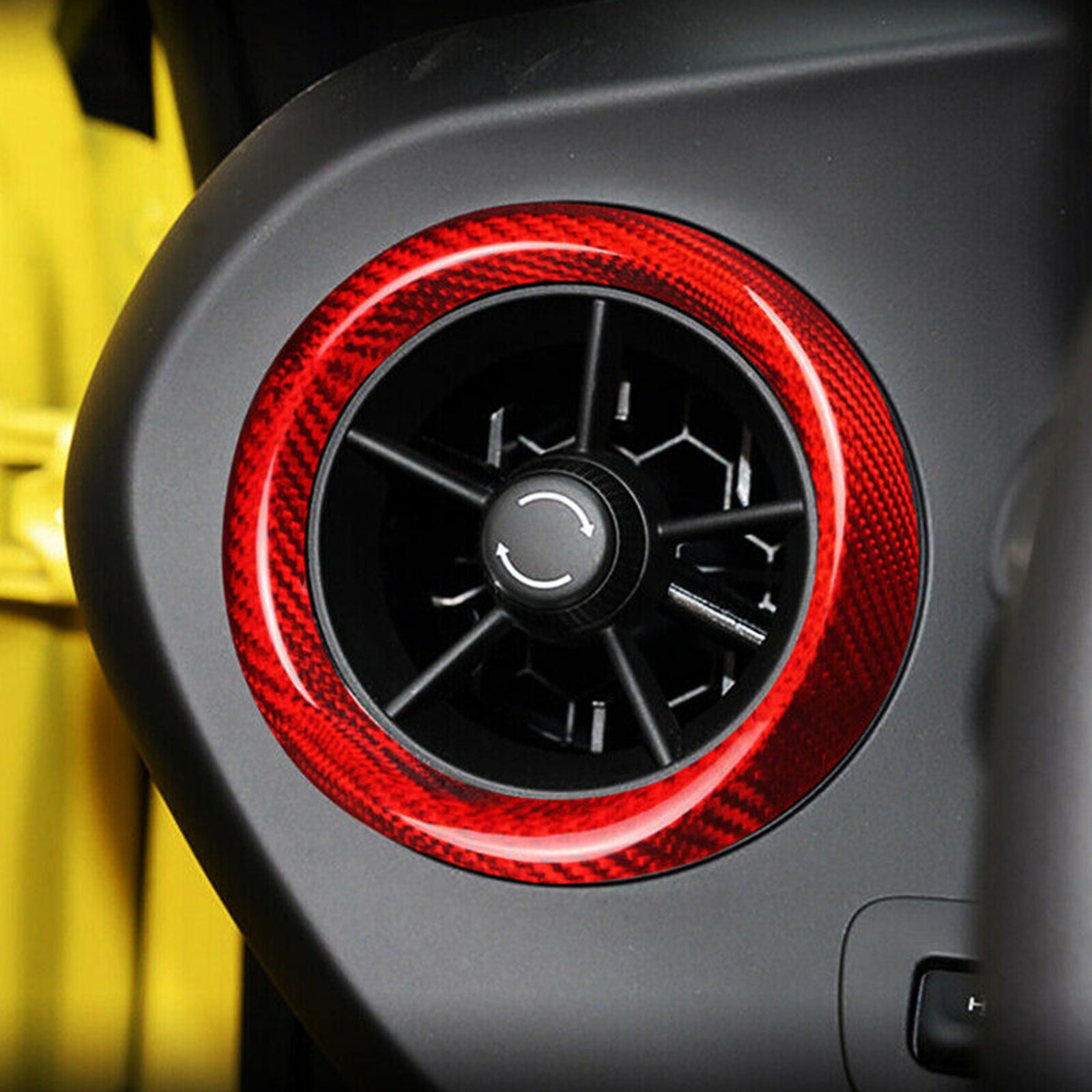 Real Carbon Fiber Air Vent Outlet Cover Trim For 2016-2021 Chevrolet Camaro