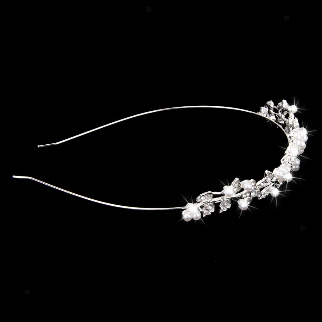 5 Pcs Wedding Hair Accessories Bride Crowns Flower Queen Tiaras Headpiece for