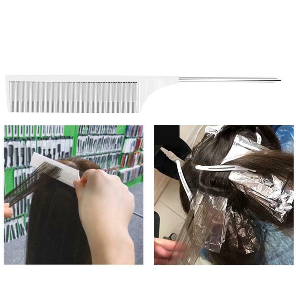 2x Plastic Weaving Highlighting Foiling Hair Comb Salon Styling Hair Combs