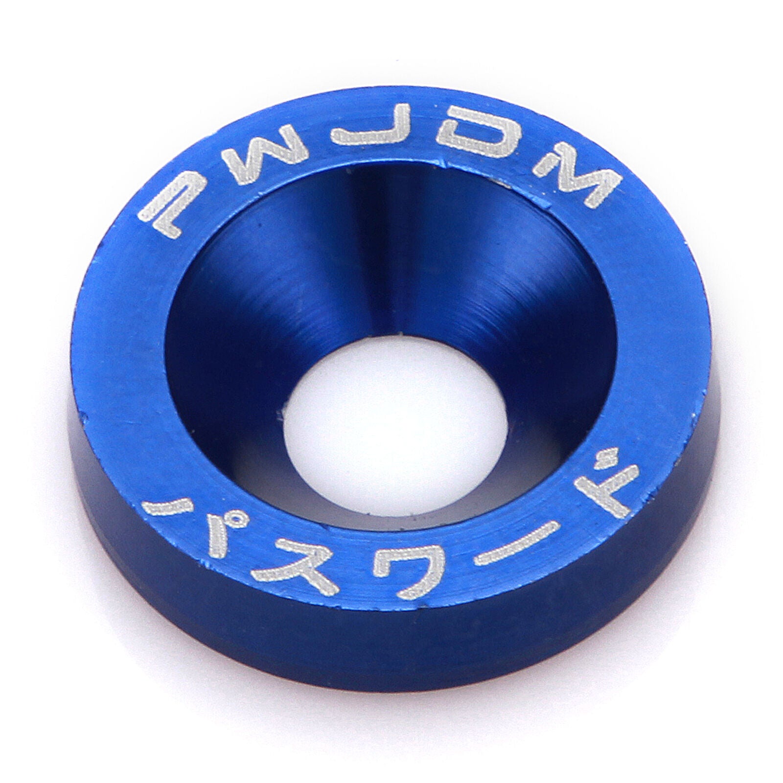 20 Pcs Blue Aluminum Bolts Engine Fender Bumper Washer Bay Dress Up Screw Billet