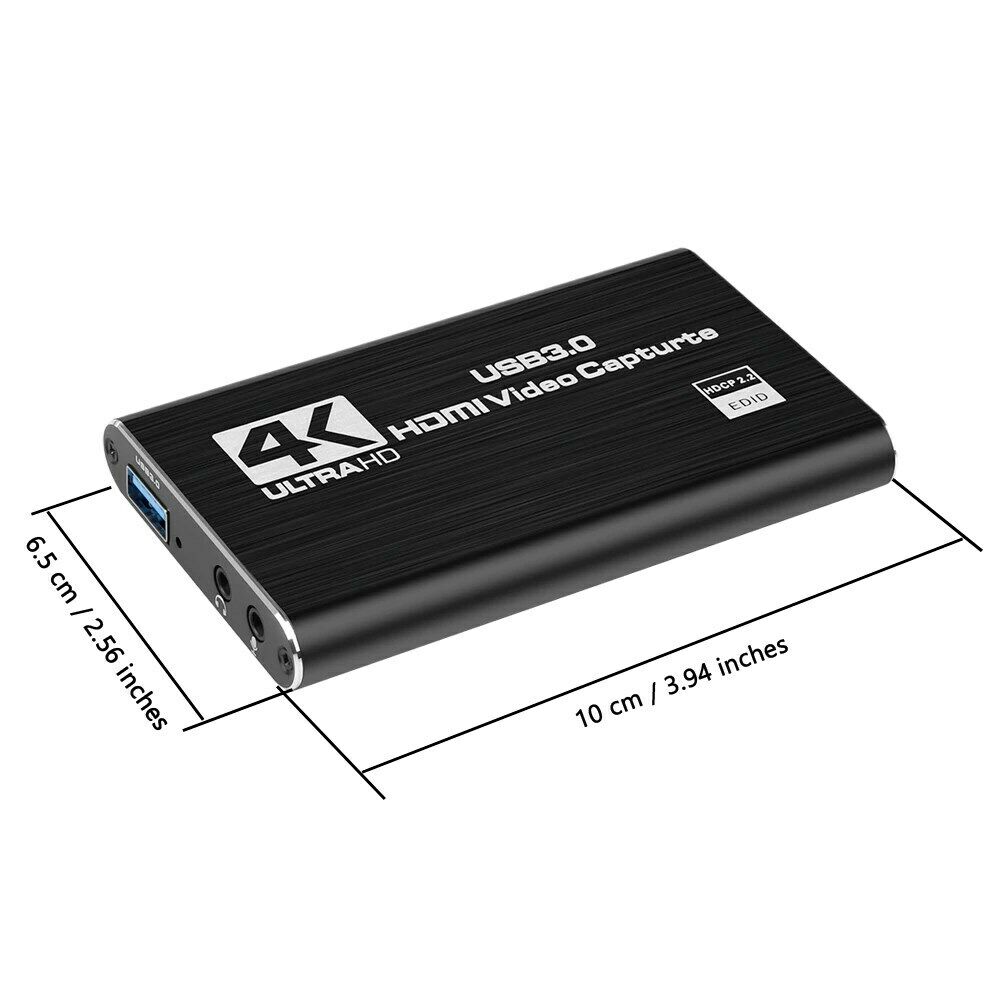 USB 3.0 HDM Video Capture Card 4K 1080P 60fps Record for Game Live Streaming CA