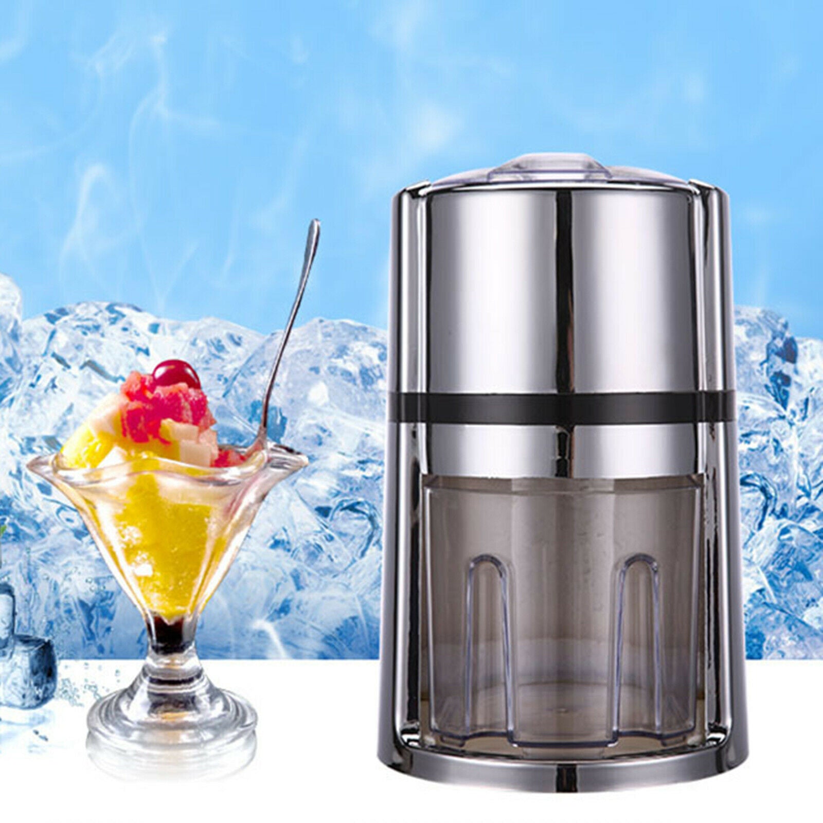 Portable Manual Ice Crusher Shaver Home DIY Handheld Ice Breaker Club Pub