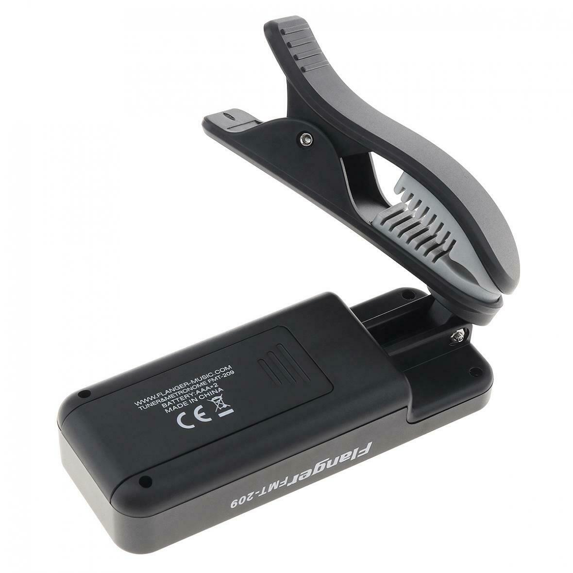 Penala Gitar Skrin Lcd Besar Klip-Pada Tuner Metronome Penjana untuk Gitar