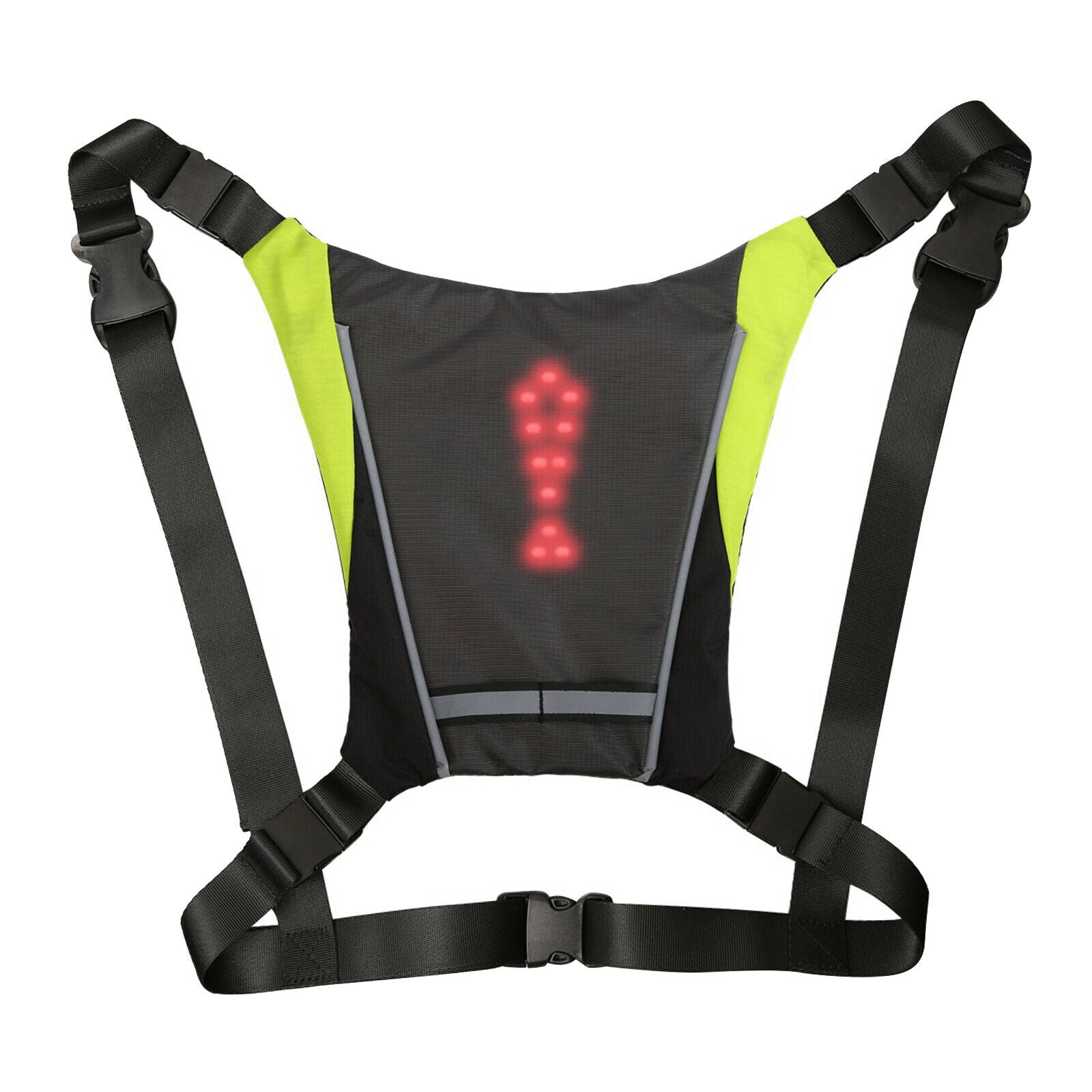 4-Mode LED Turn Signal Vest Direction Indicator Wireless Safety Backpack