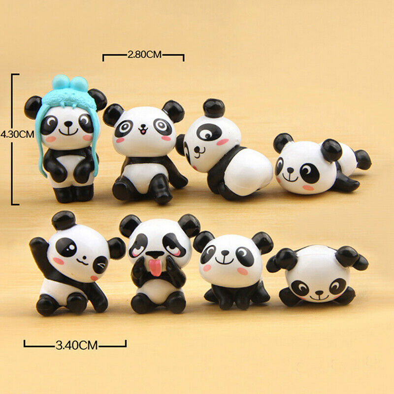 8pcs/lot Cute Panda Wedding Decoration DIY Party Home Room Table Garden D.l8