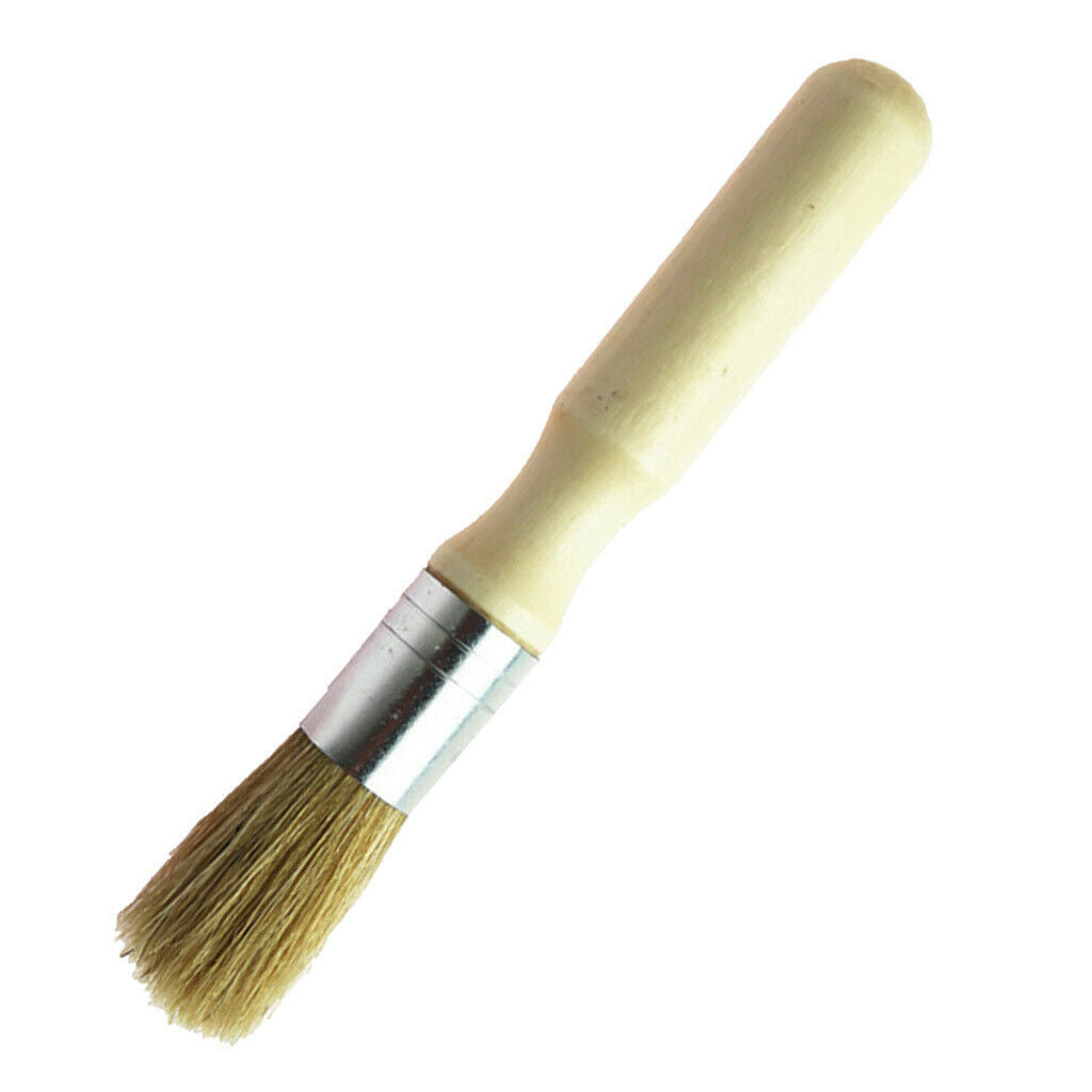 3.8cm Chalk Oil Painting Brush Wooden Handle Paint Brush Tools Round Bristle