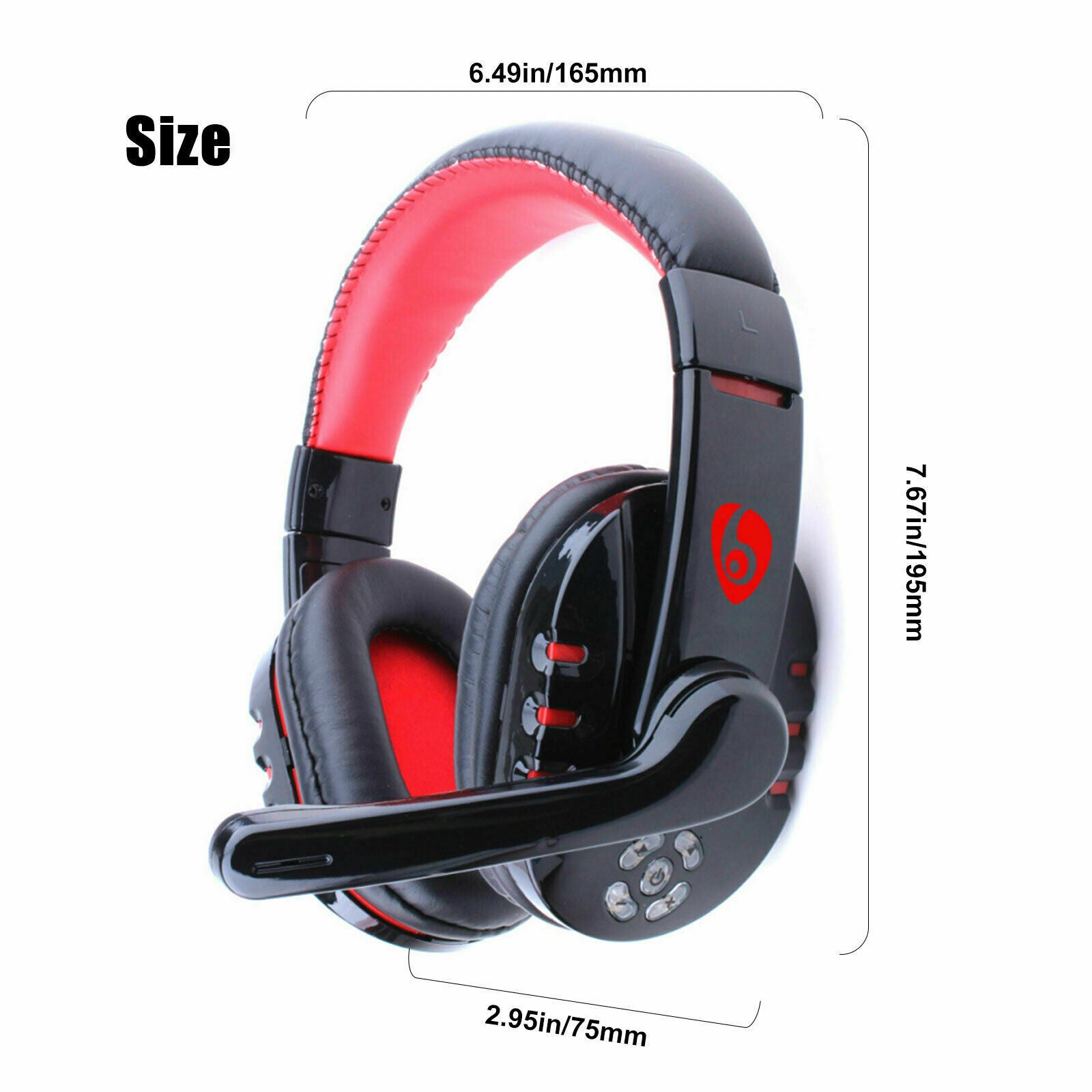 Foldable Bluetooth 5.0 Headphones Earphones Wireless Headset Noise Cancelling