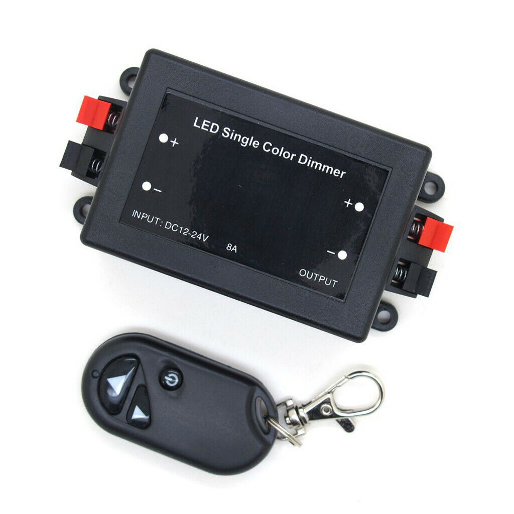 3 Key RF Remote Control Wireless LED Single Color Dimmer Switch Controller