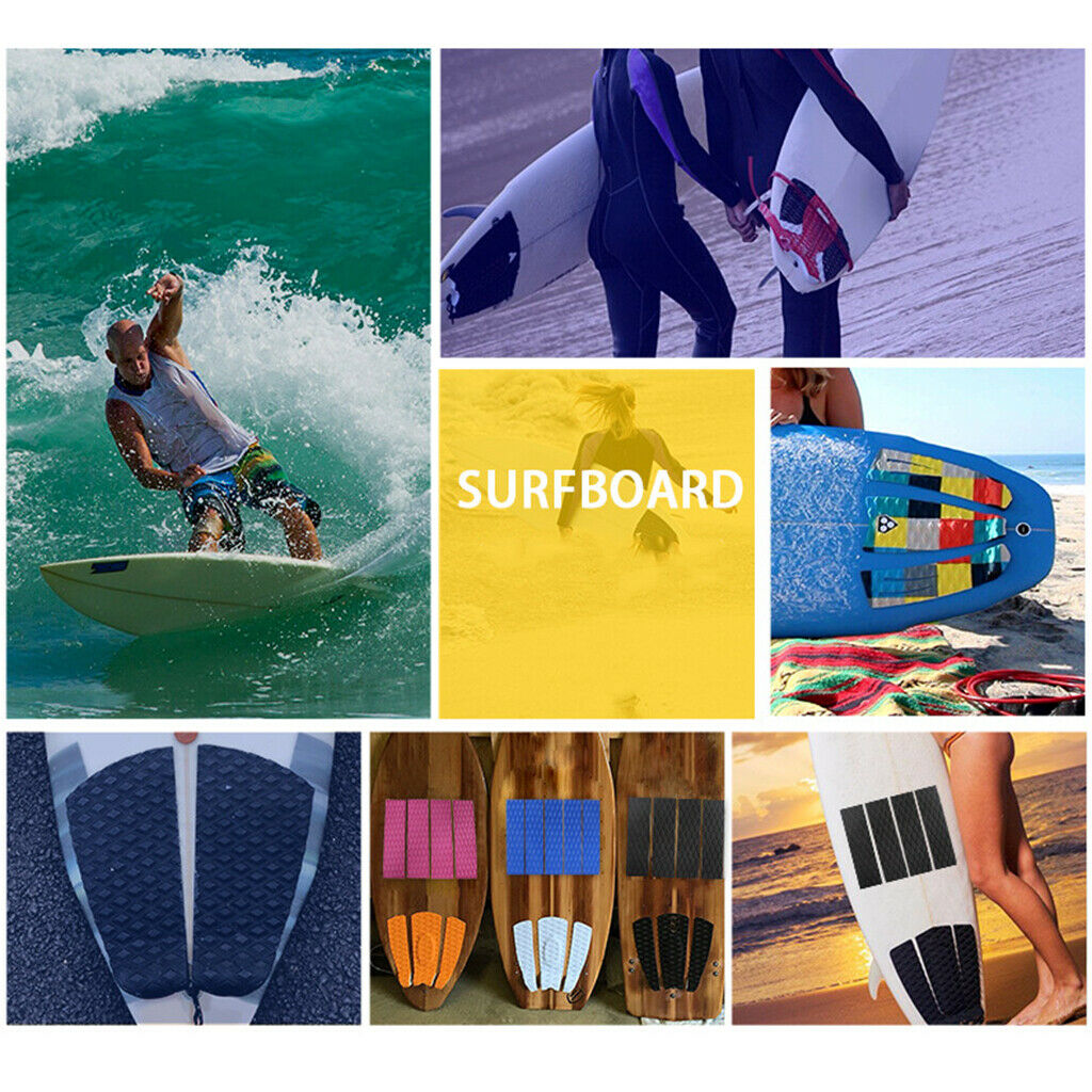 Non- Surfboard Traction Pad Deck Mat EVA Foam for Skimboard - Pink, 31x8CM