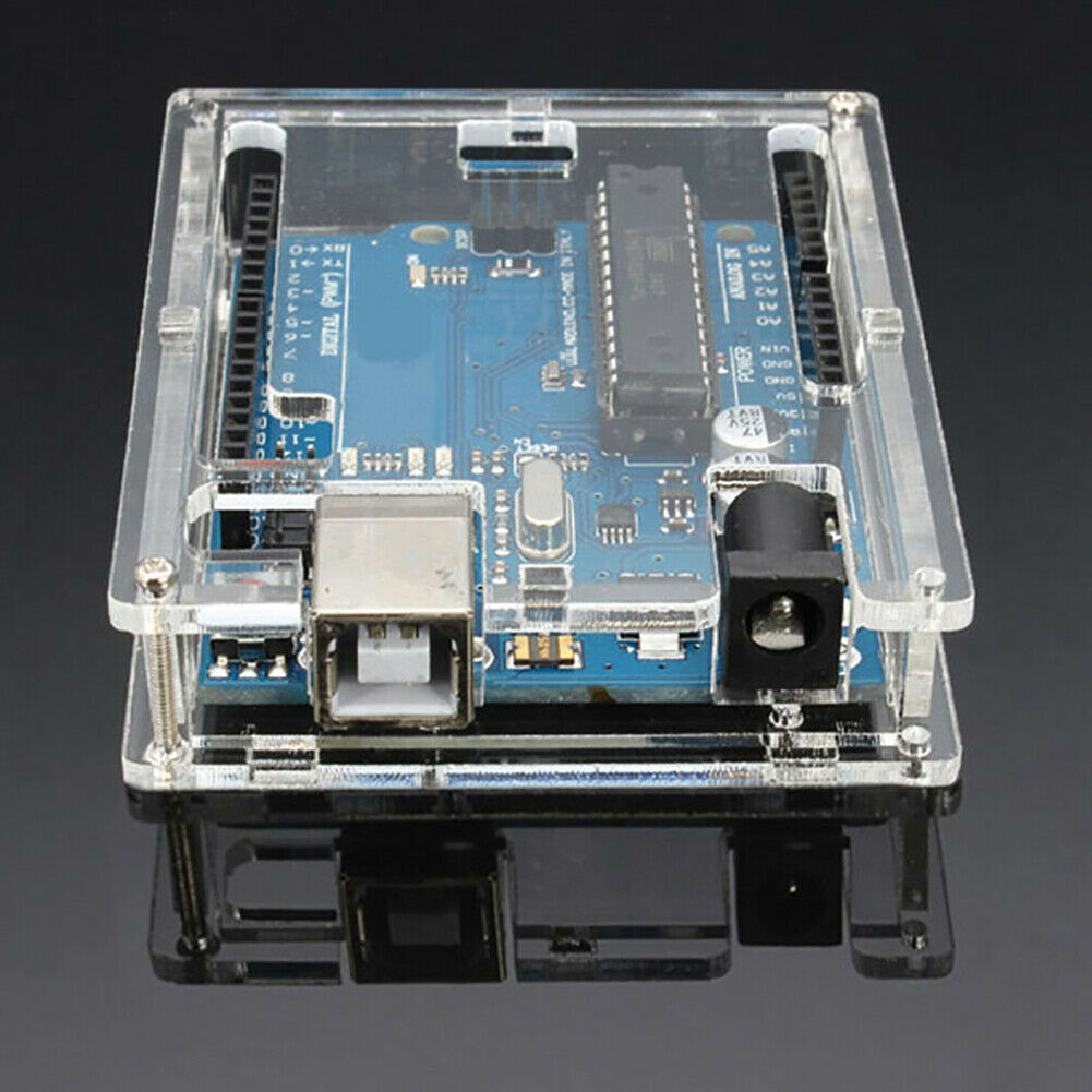 Transparent Acrylic Case Cover Shell Enclosure Computer Box Parts for UNO R3