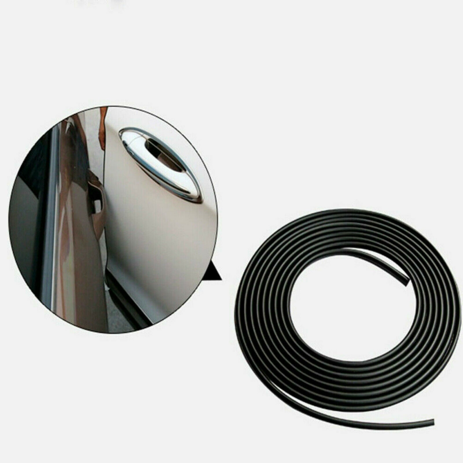 Car Door Edge Guard Trim Molding Rubber Seal Strip Scratch Protector 16FT/5M