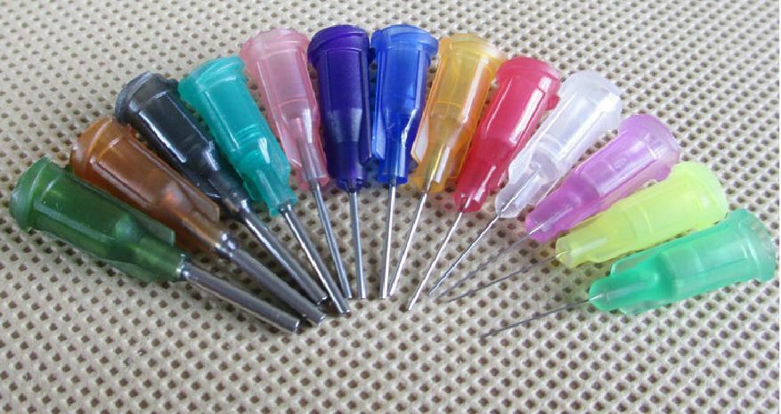 55Pcs Dispensing Needle Tip For Liquid Dispenser Adhesive Glue Syringe Kit