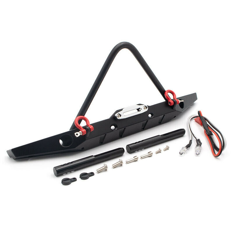 1/10 Scale Alloy Stinger Front Bumper Black for TRX-4 Axial SCX10 II AX90046