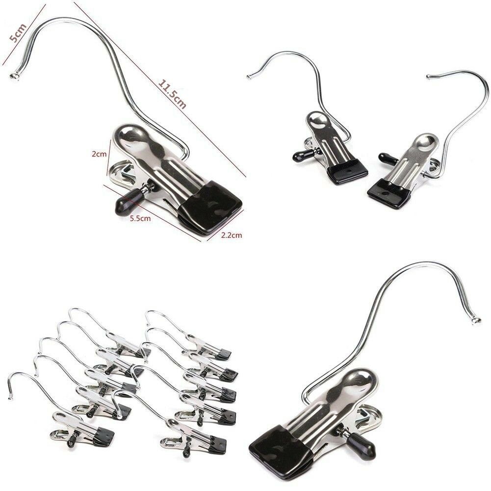 10pcs/Lot Metal Clip Peg Veil Scarf Clothes Display Hanger Random Color