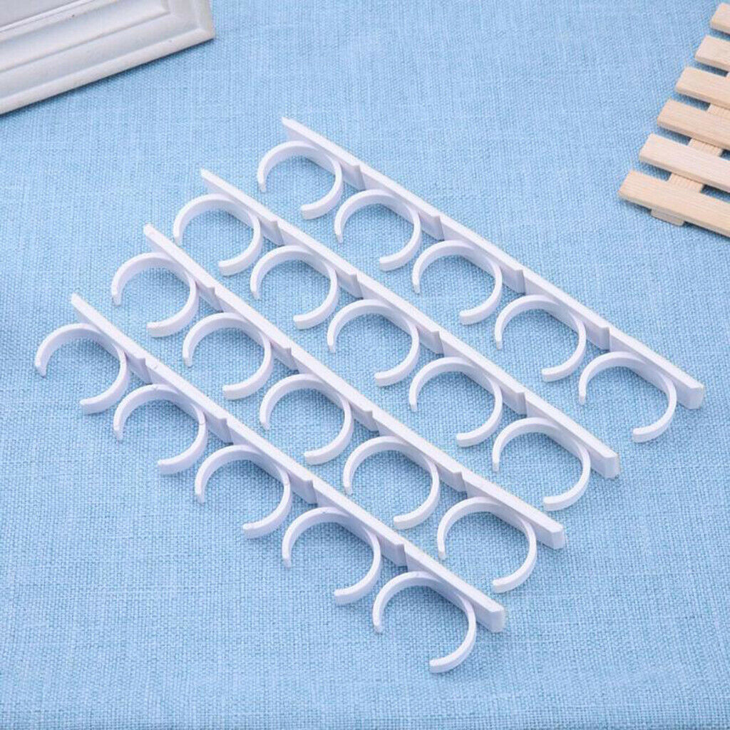 4 Pieces Grip Spice Racks for 20 Spice Jars Kitchen Space Saving Oragnizer