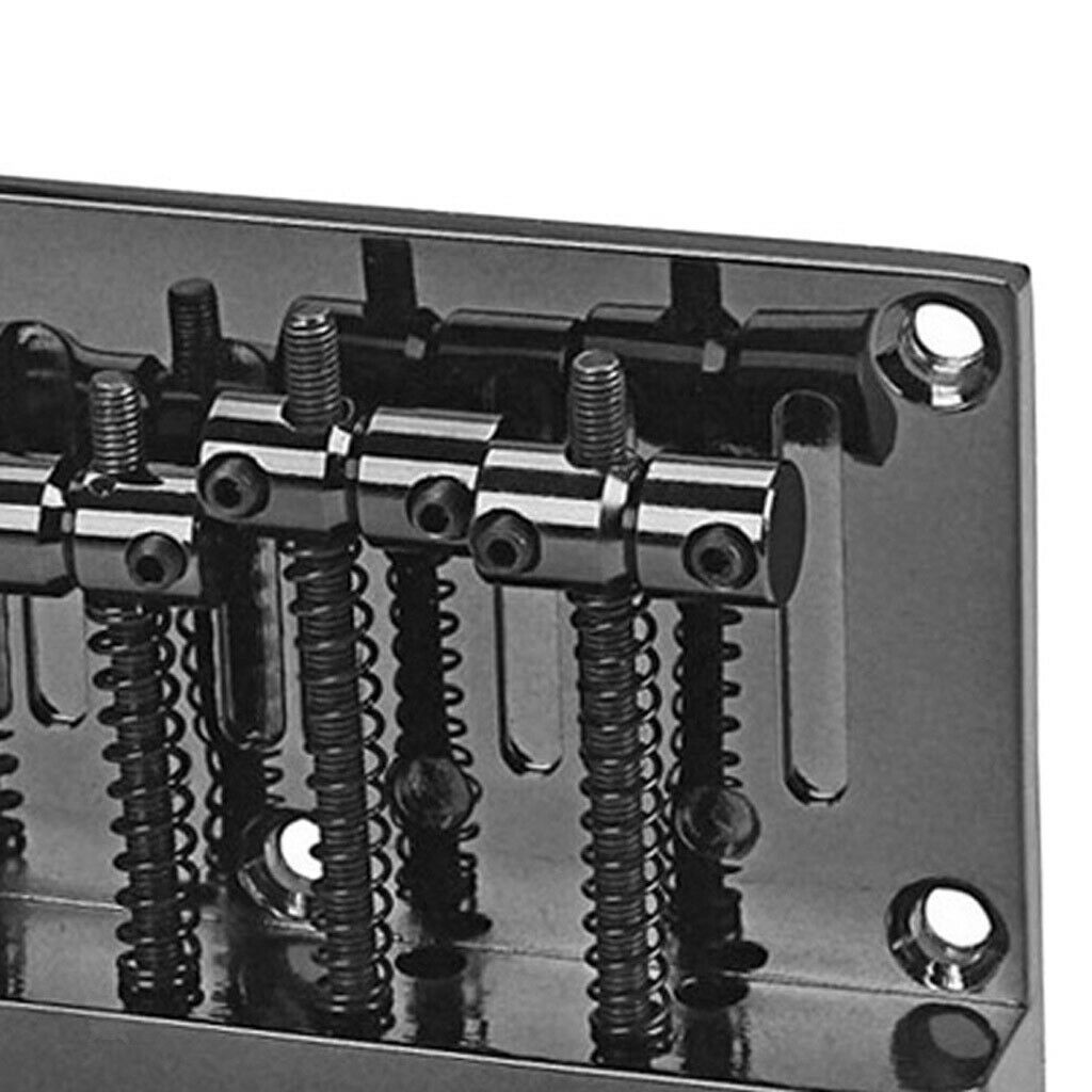 Black Four String electric Bass Bridge with 4 mounting Screws 1 Hex wrench