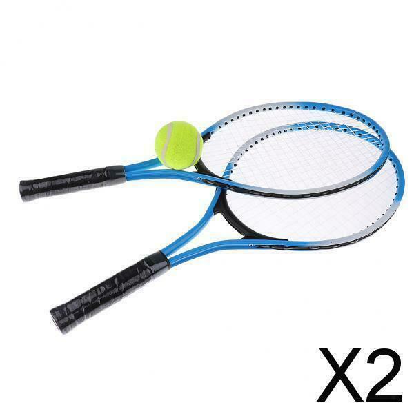 2X Tennis Racket Racquet for Beginners Training Children Kids Learners Blue