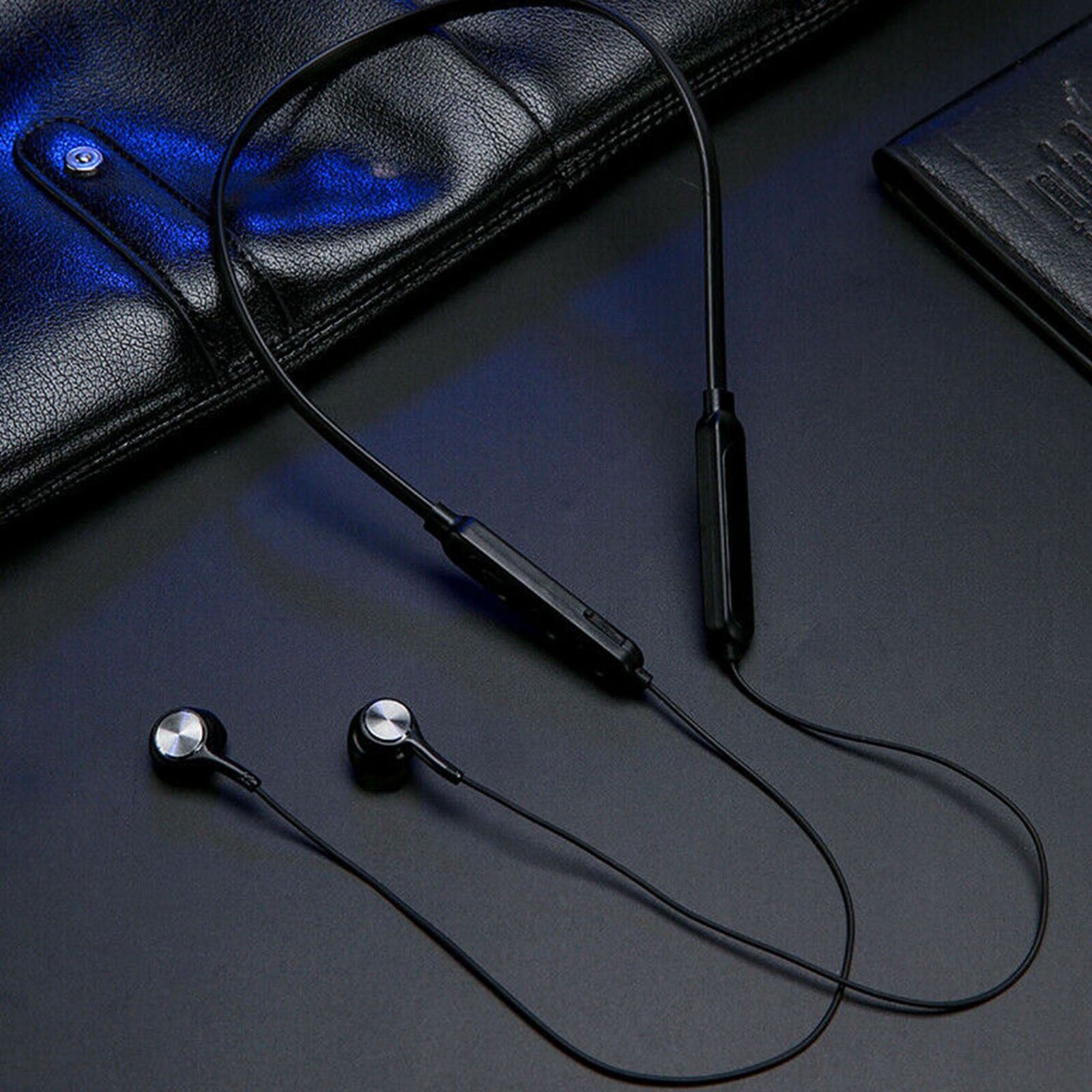 Sweatproof Bluetooth Earbuds Stereo Sport Neckband Wireless Headphones Headset