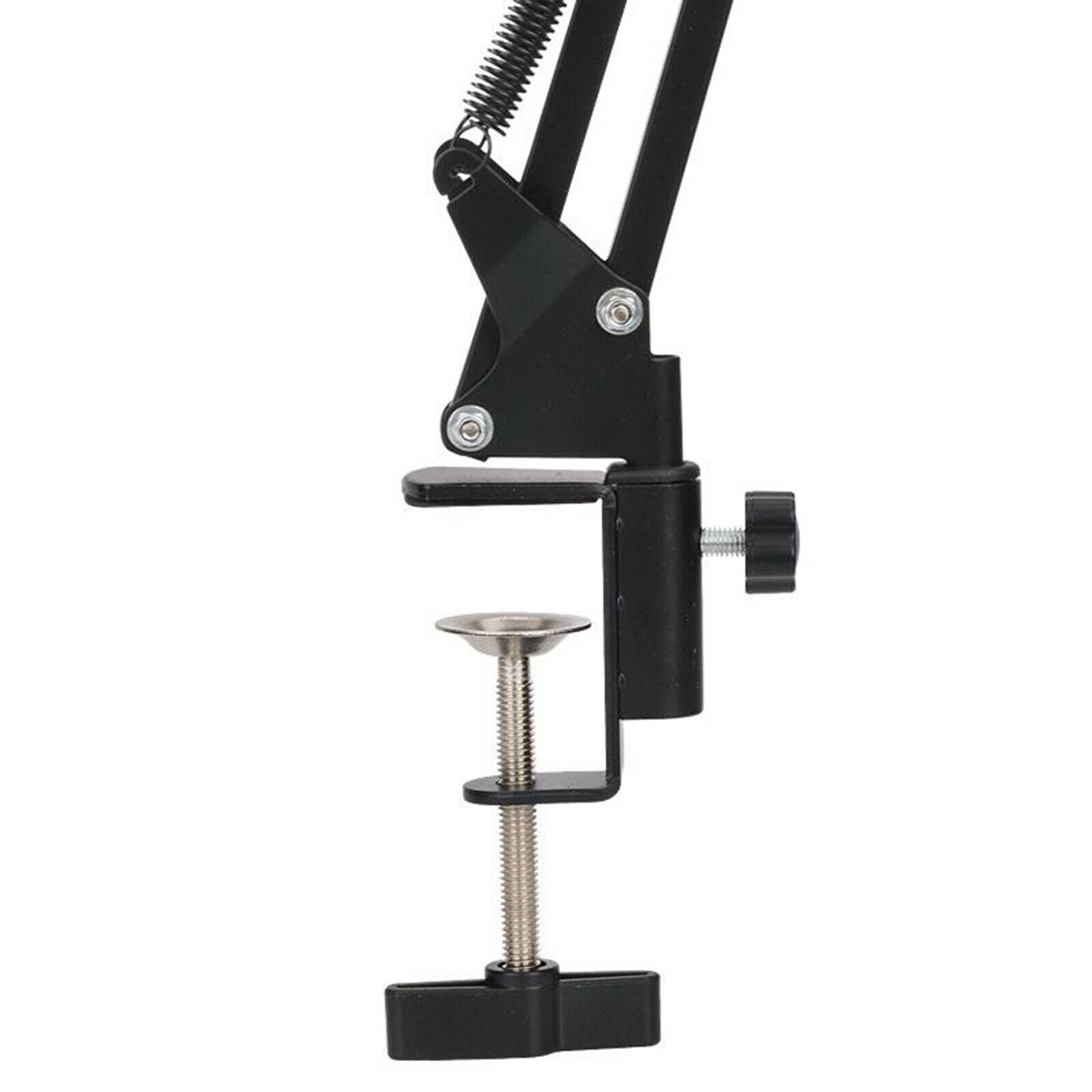 Desk Clamp Supesion Scissor Arm Microphone Stand Bracket with Mic Wind Screen