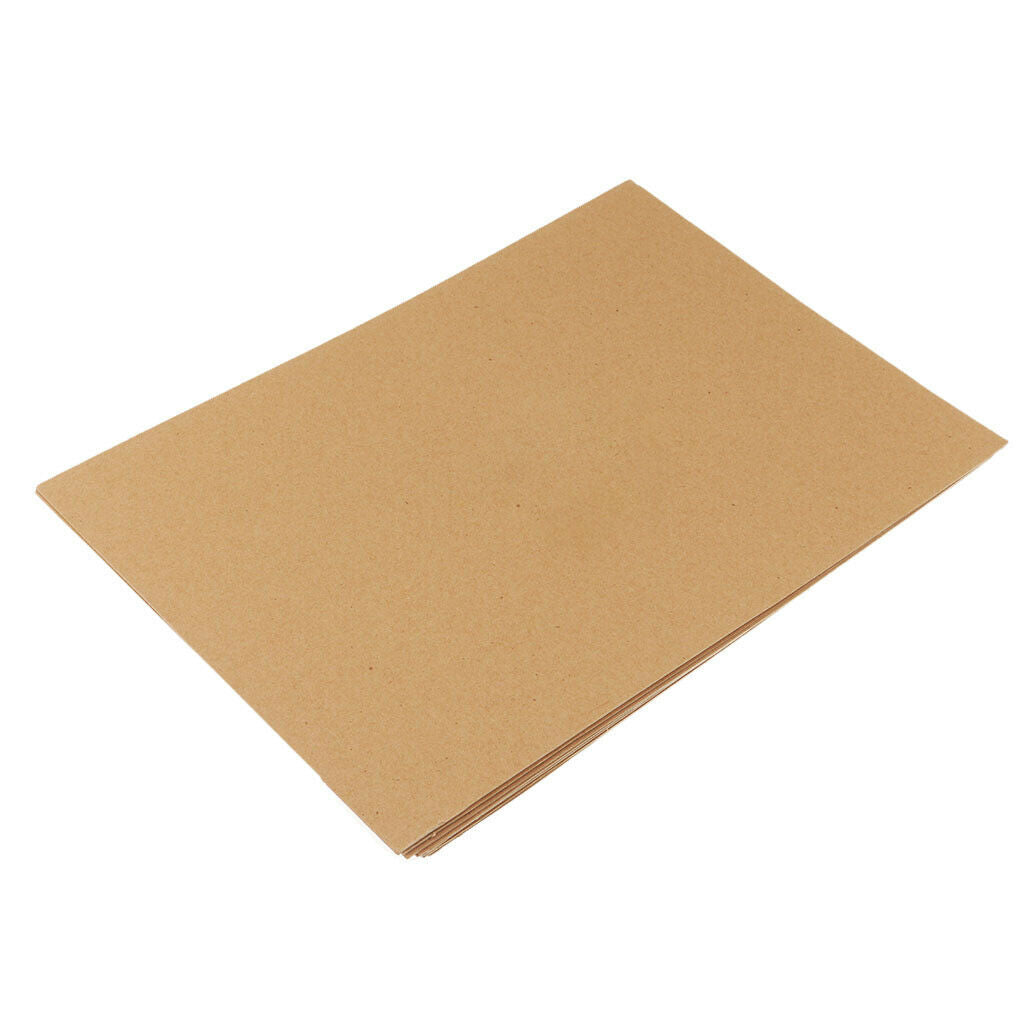 10pcs Kraft Paper Paperboard Cardboard Blank Card Packaging 40x27cm Brown