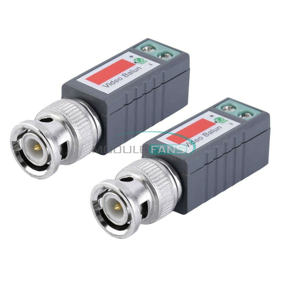 1Pair 2X CCTV 1 Channel Passive Video UTP BNC CAT5 CONNECTORS Balun Transiver