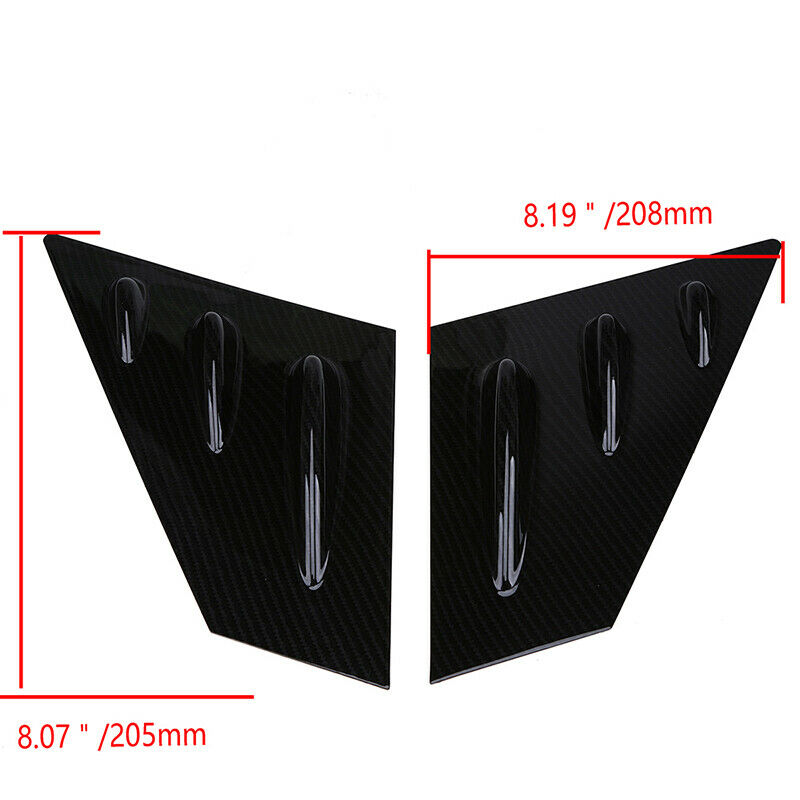 For Subaru WRX STi 2015-2020 Carbon Fiber Rear Window Louvers Shutter Cover Trim