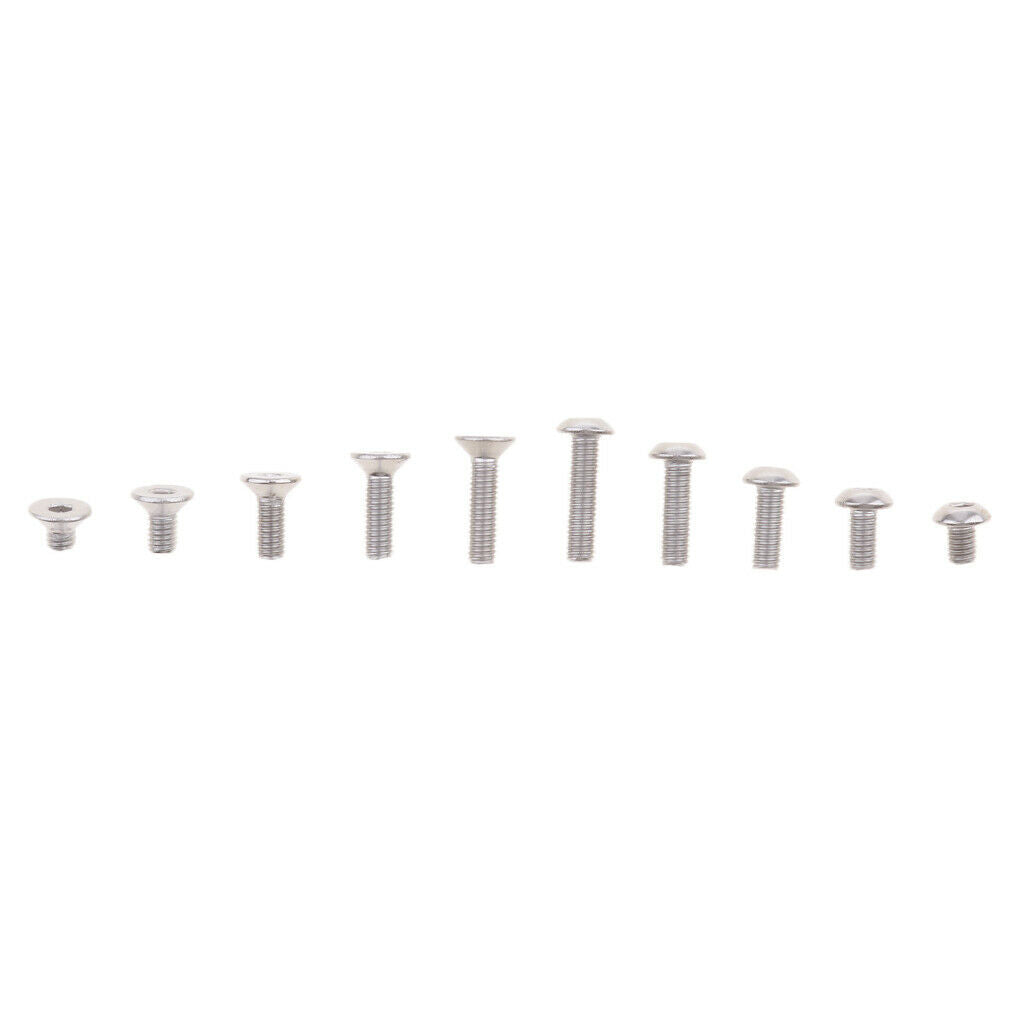 720pcs M3 3mm Alloy Steel Black Flat Head Allen Bolts Hollow Head Screws