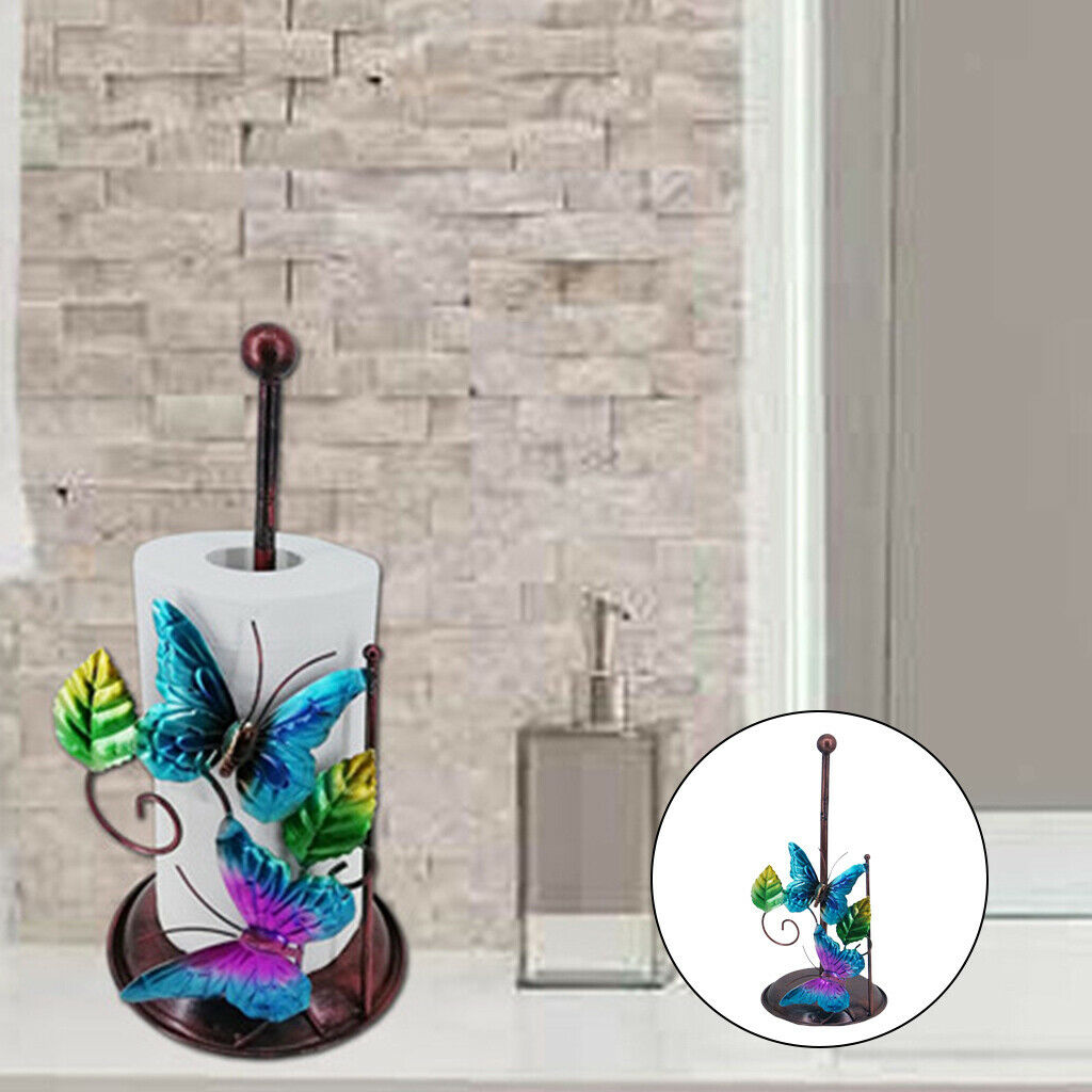 Toilet Paper Holder Modern Free Standing Home Tissue Paper Roll Holder