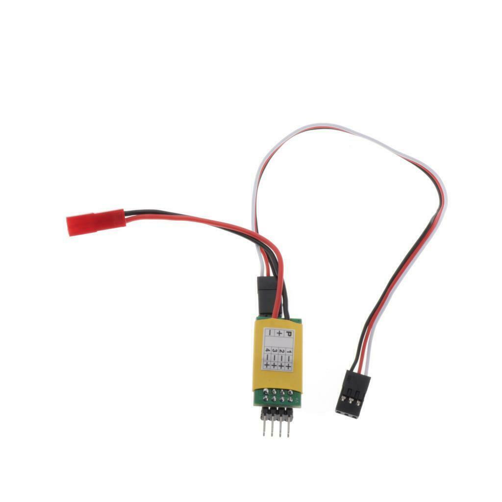 3 Channels Control Leds Switch 7 Ways Power Supply for 1/10 1/8 RC Car Parts