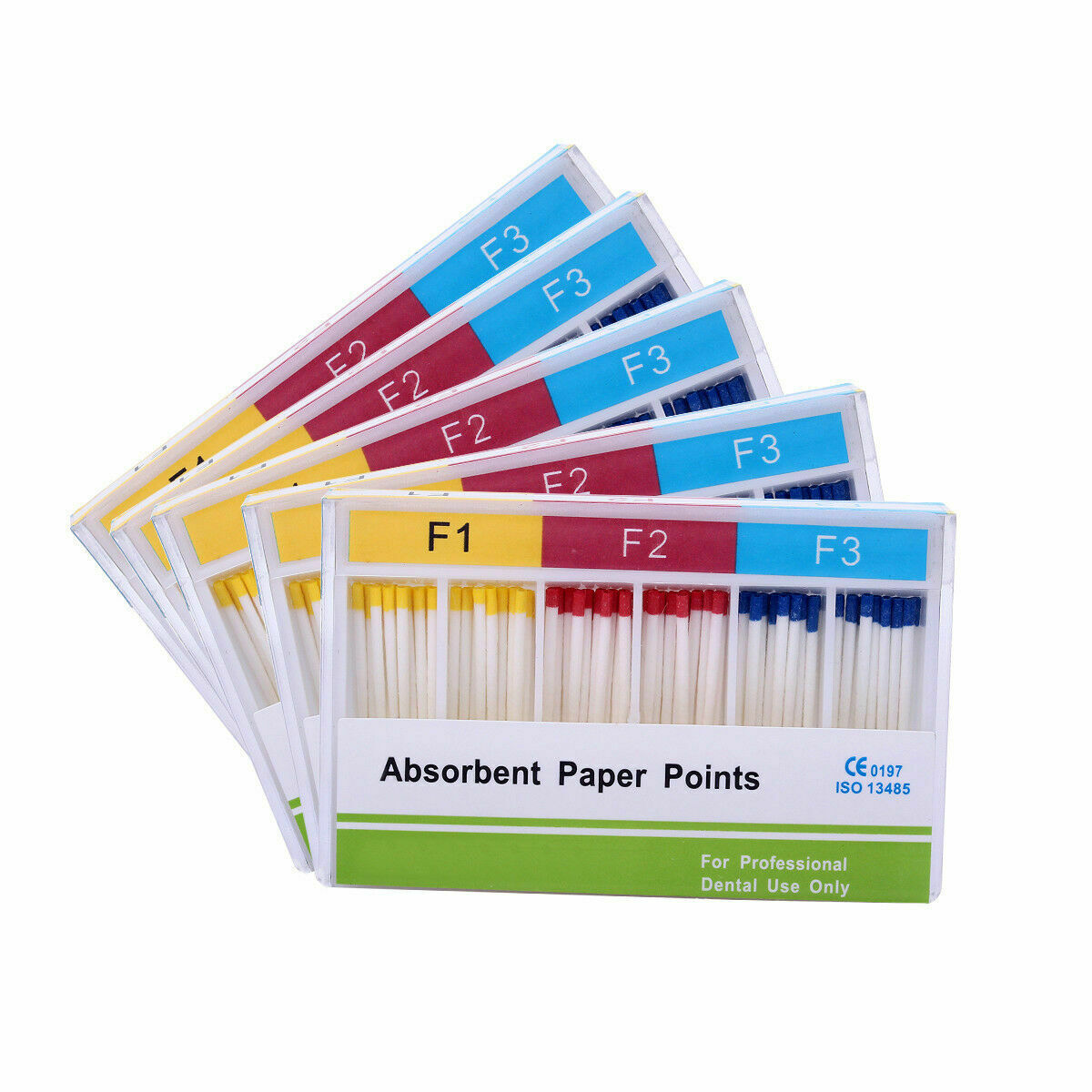 50 X Dental Endodontic Root Canal Absorbent Paper Points Materials F1 F2 F3 AZ