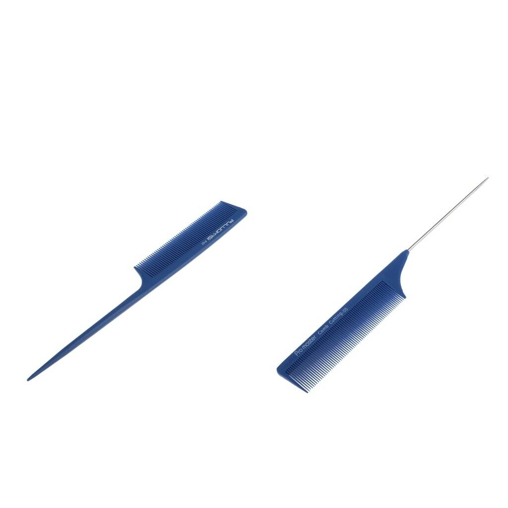 2Pcs Anti-static Teasing Combs Frizz Free Fine Tooth Perm Dye Coloring Brush
