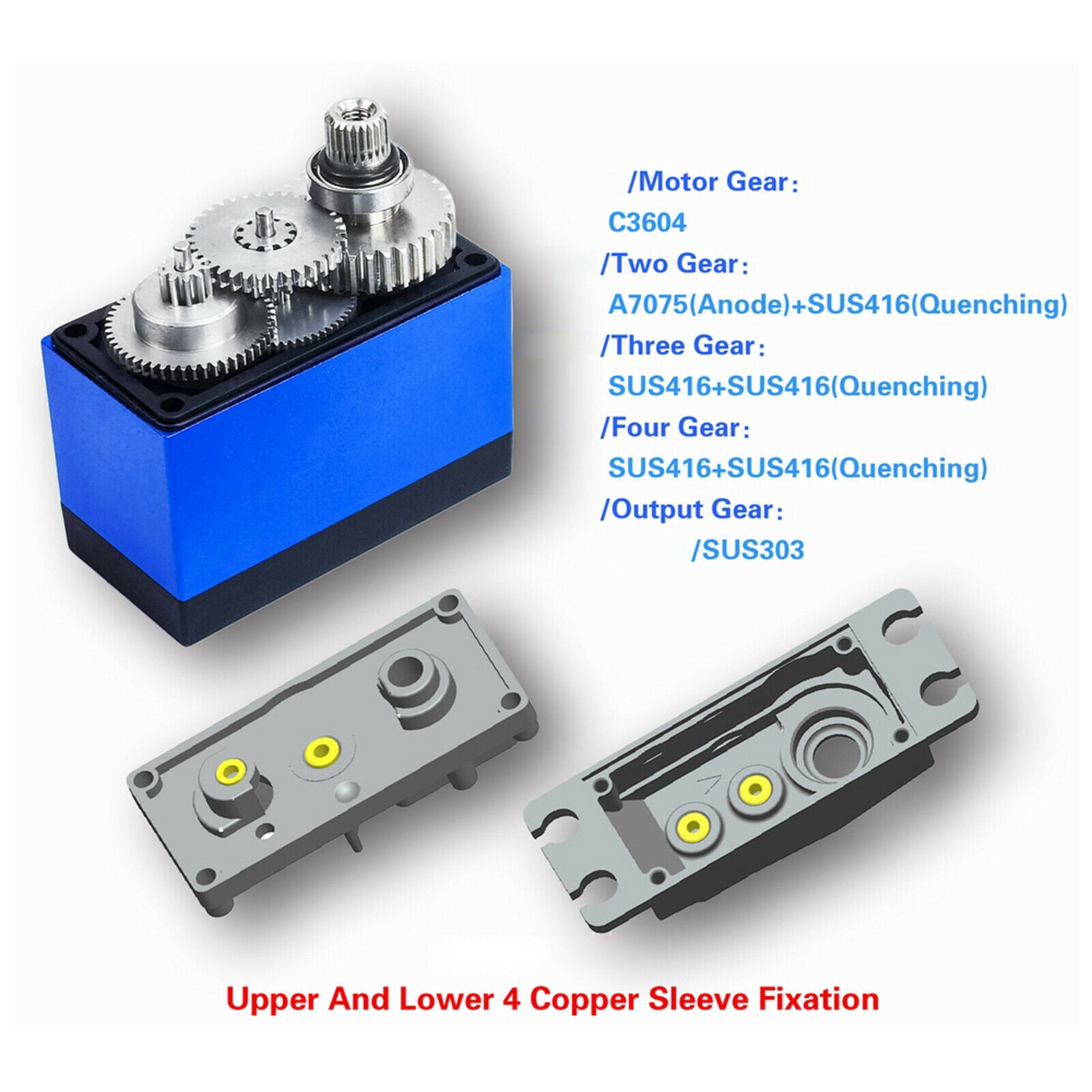 28kg Brushless Servo Support 2S for 1:8 Touring Car Aircraft Accessory