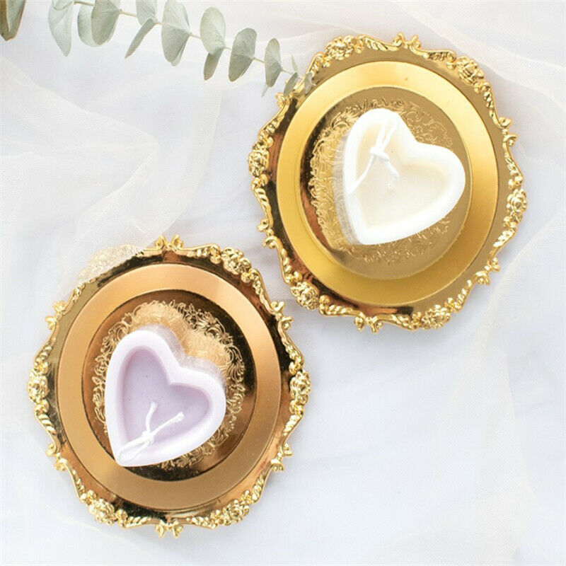 Heart-shaped Candle Mold DIY Handmade Soap Candle Mould Acrylic Candle Making