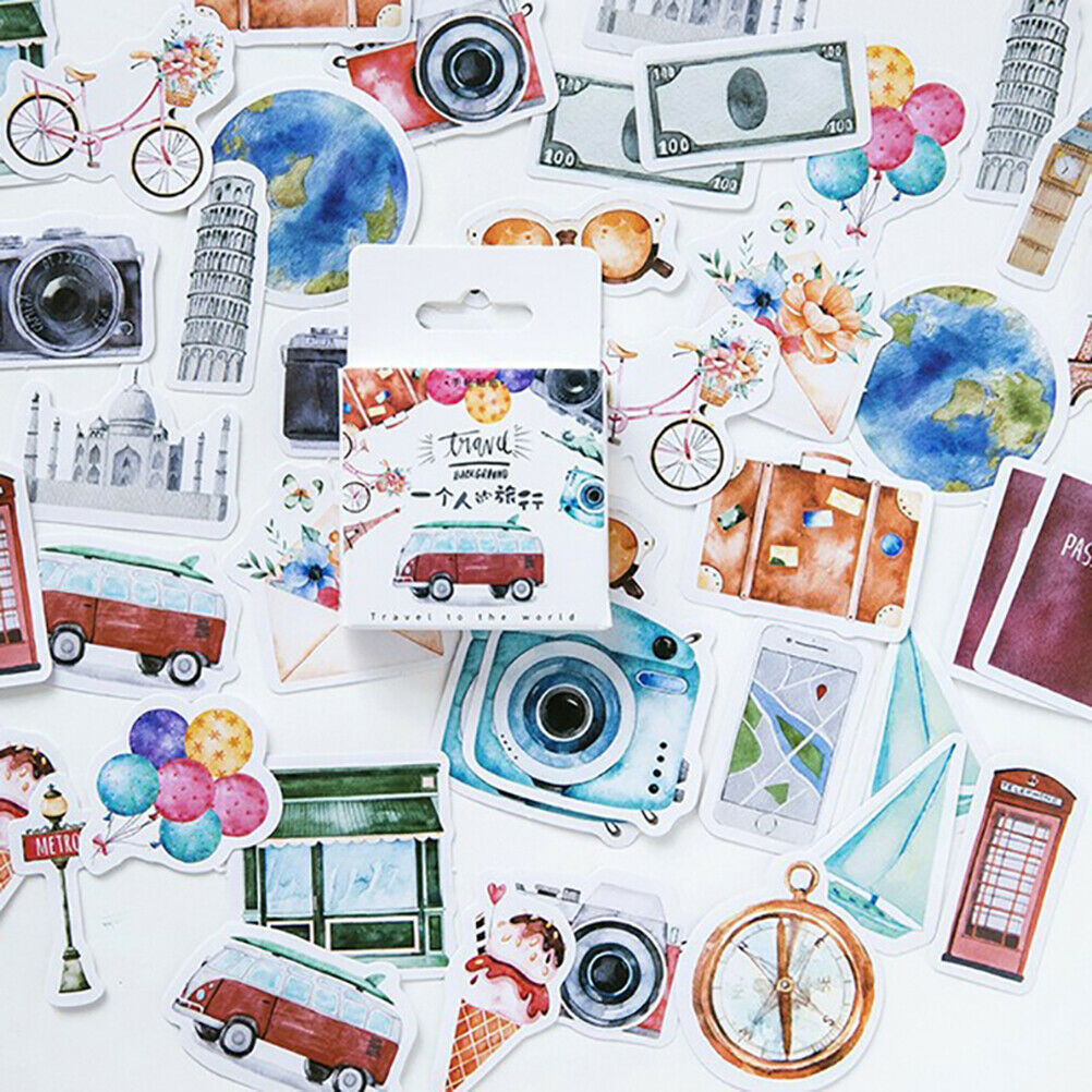 46 pcs/Set One Person Travel Planner Stickers Scrapbooking Journal StickerY1