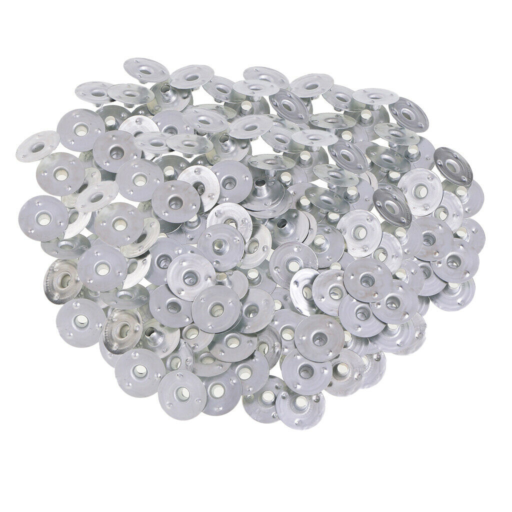 500pcs Metal Candle Wick Sustainers Tabs Base for Candle Makings 12.5x3mm
