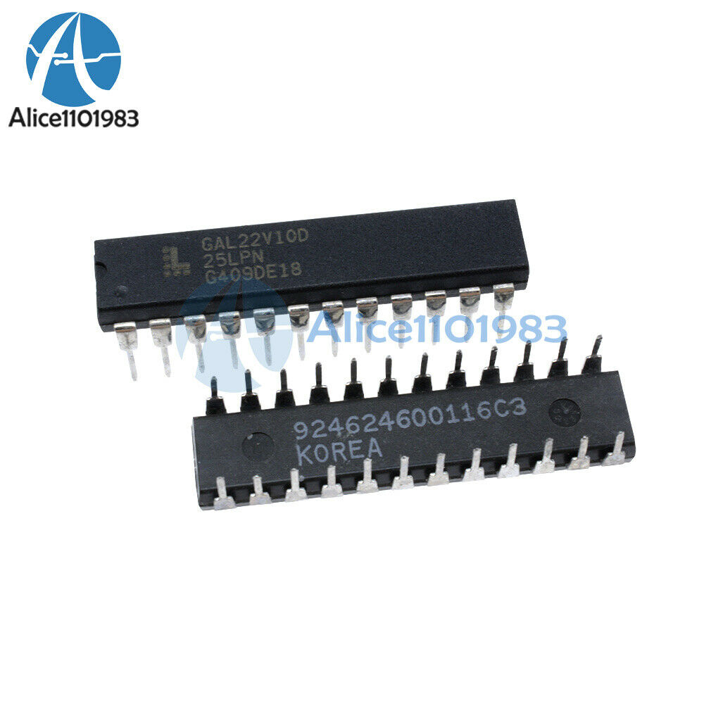 10PCS Bundle IC GAL22V10D-15LP GAL22V10D DIP-24 LATTICE