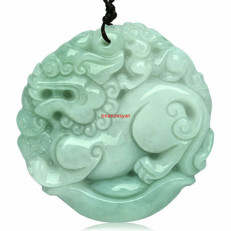 Certified Natural Jadeite Necklace Sweater Chain Pendant Maitreya Pixiu å‰ç¥¥è²”è²…