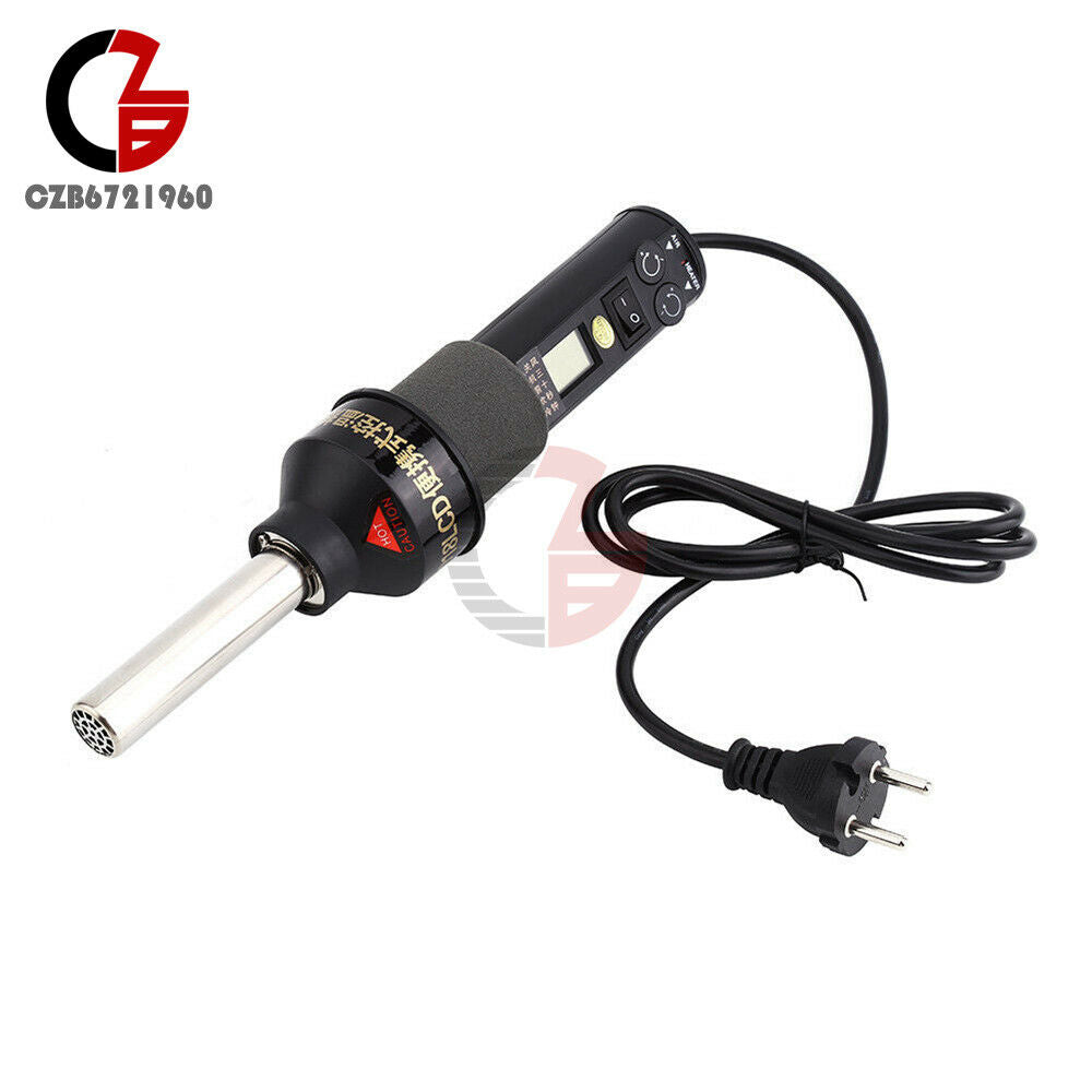 AC 220V 450W 450℃ 8018LCD Soldering Station Heat Hot Air Gun ICs SMD 4 Nozzles