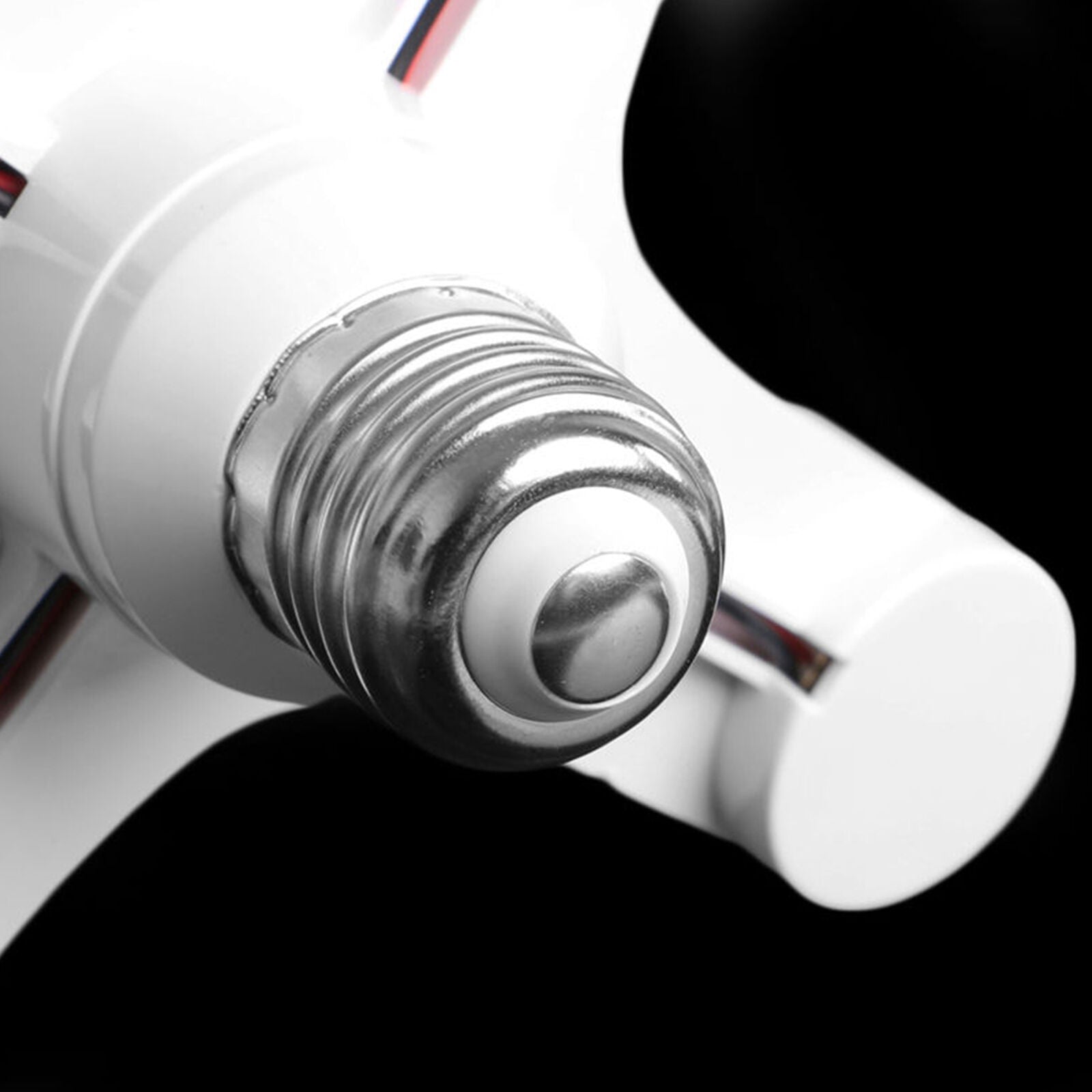 4 In 1 E27 To 4E27 Base Socket Splitter LED Light Lamp Bulb Adapter Holder White