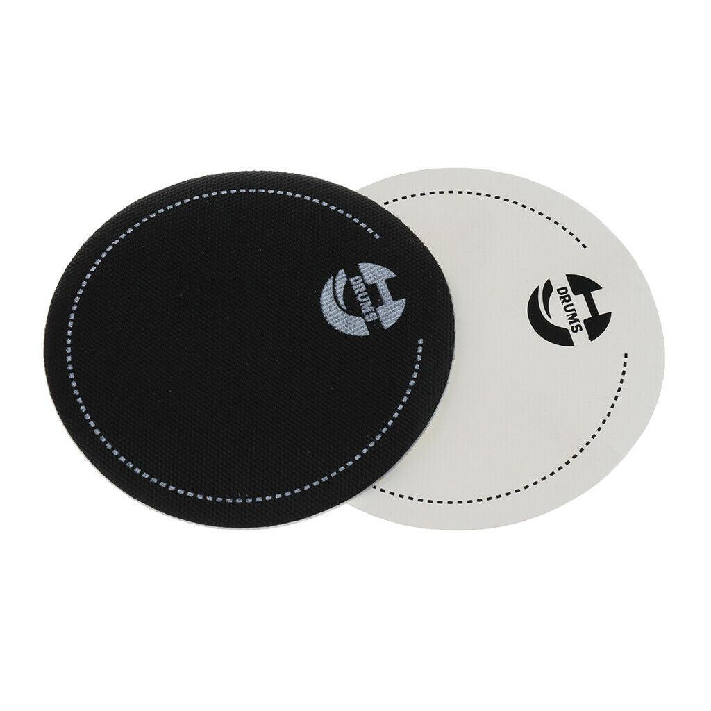 2 Pcs Bass Drumhead Pad Patch Drum Head Protector for Drum Player
