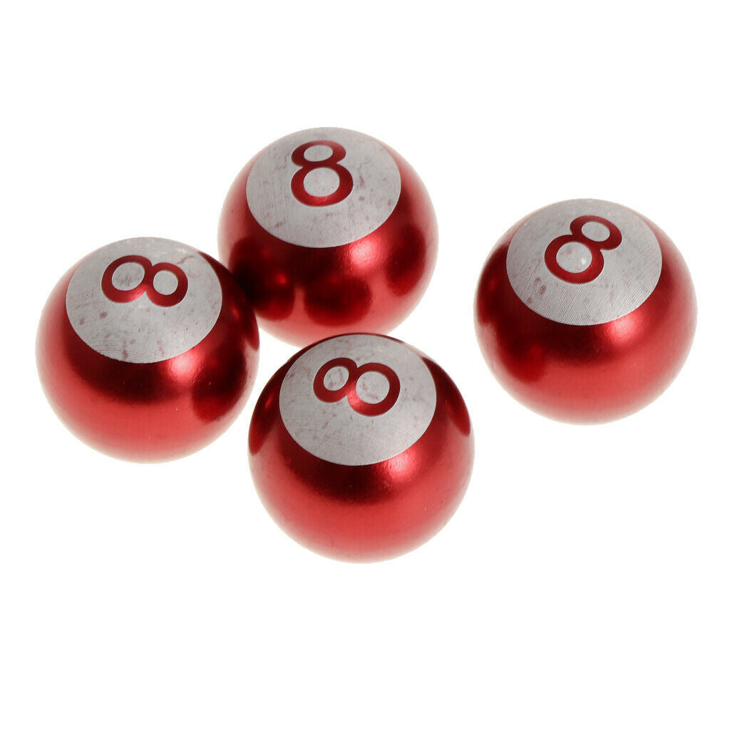 4pcs Car Wheel Tire Air Pressure Valve Stems Cap Dust Cover Red