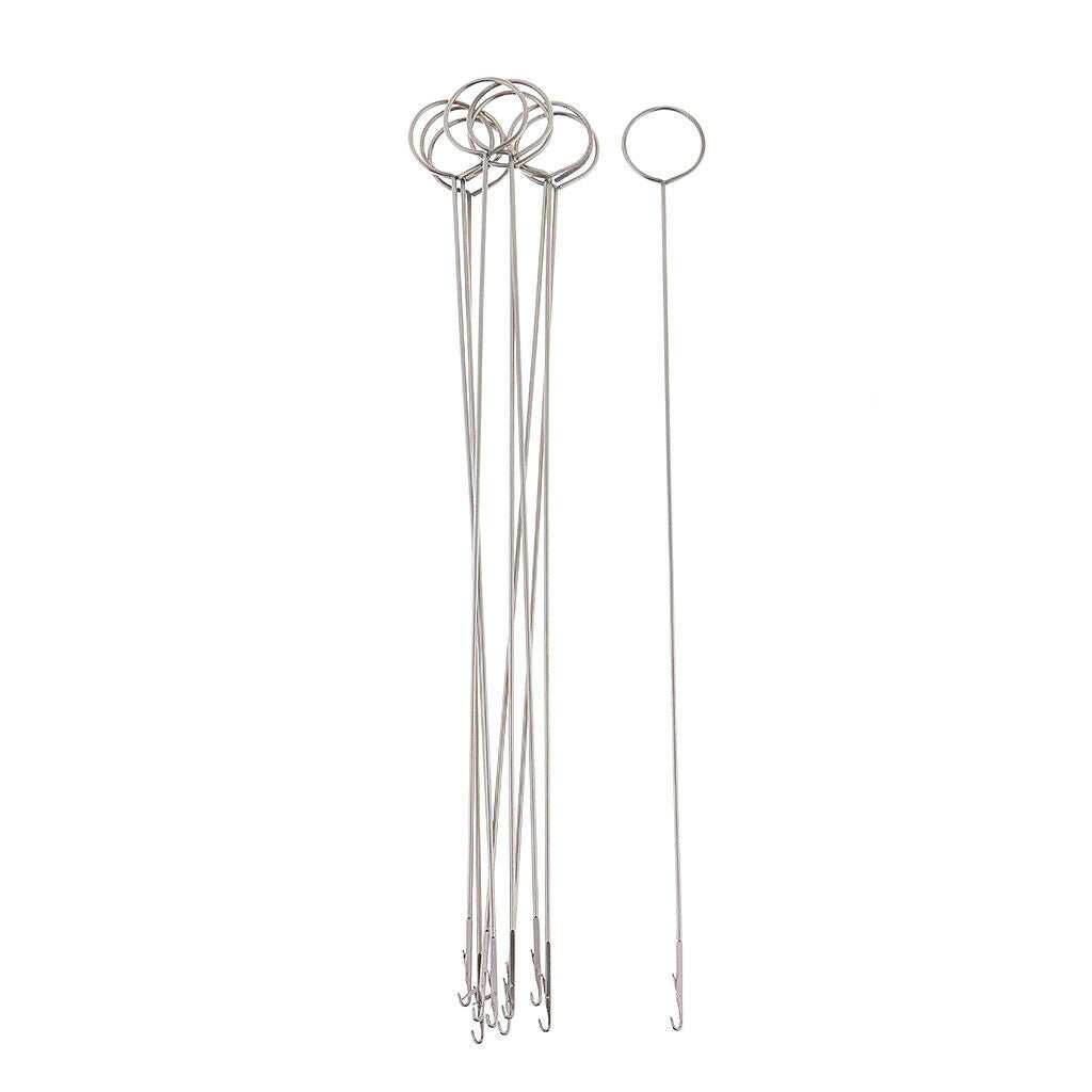 10Pcs DIY Metal Sewing Loop Turner Hook Tools For Straps Belts Strips Sewing