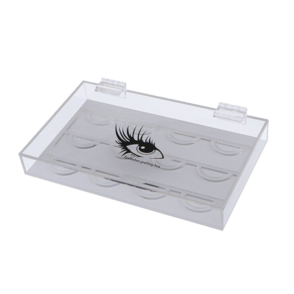 6 Pairs Acrylic False Eyelash Storage Case Display Box Eyelash Holder Stand